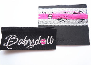 Washable Clothing Label Tags / Custom Clothing Woven Label Green